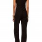 OASAP Women Black One-Shoulder Wide Leg Jumpsuit, black, M, OP57735