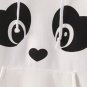 OASAP Women Long Sleeves Lovable Panda Pattern Hoodie, black&white, S, OP55578