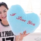 Heart Pattern Luminous Stuffed Toy with Music for Cushion Birthday Gift, blue, OP58866