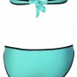 OASAP Women Green Strapless Top Low Rise Bottom Bikini, light blue, L, OP58738