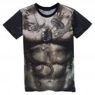 OASAP Lovely Graphic Women Round Neckline Short Sleeves Tee, unisex, bronze, XS, OP58924