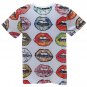 OASAP Lovely Graphic Women Round Neckline Short Sleeves Tee, unisex, multi, XS, OP58924