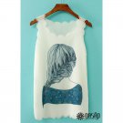 OASAP Sweet Girl Chiffon Tank, white, one size, OP39405