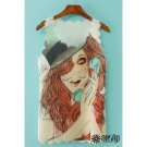 OASAP Punk Girl Chiffon Tank, white, one size, OP39409