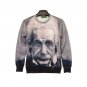 OASAP Lifelike Albert Einstein Print Sweatshirt, S, OP36608