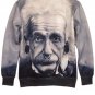 OASAP Lifelike Albert Einstein Print Sweatshirt, XL, OP36608