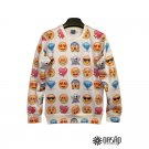 OASAP Emotion Icon Print Sweatshirt, XL, OP40959
