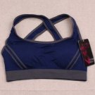 Ossap,Women Yoga Athletic Sports Bras Crop Bra Tops Seamless Padded Racerback,blue,m,61804