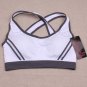 Ossap,Women Yoga Athletic Sports Bras Crop Bra Tops Seamless Padded Racerback,white,s,61804