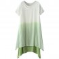 OASAP Brief Gradient Short Sleeve Double-layered Dress,OP70957,green,S
