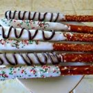 White Chocolate Covered Ptretzel Rods