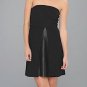 NWT Bailey 44 Anthropologie Saks Door Slammer Faux Leather Pleat Dress $198 S
