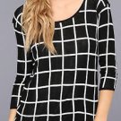 NWT Bailey 44 Anthropologie Saks Motherboard Sweater Top S $174 Blk/Wht