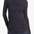 NWT Bailey 44 Anthropologie Nordstrom Troubador Ruched Black M $172