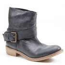 NEW Bronx & Diba Easy Rider Ankle Boot Soft Black Distressed Leather Sz 9 $210