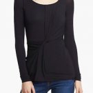 NWT Bailey 44 Anthropologie Bloomingdales Twist Front Knit Top L $136