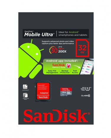 Sandisk micro SDHC ultra 32GB class 10 galaxy s2 S3 S4 note 2 SDSDQUA-032G-U46A