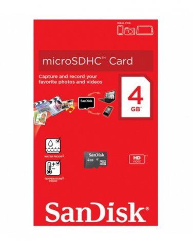 Sandisk 4GB class 4 micro sdhc card galaxy s2 s3 s4 htc desire wildfire s EVO
