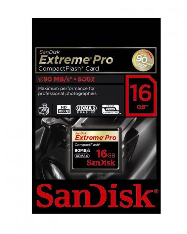 Sandisk Extreme Pro CF Card 16GB UDMA 6 90MB/s 16GB 7D, 5D mark2, 5D, 50d, 40d