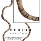 4-5mm Hammer Shell Natural With Options As Beads Strands Or Necklaces Shell Beads