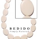 Flat Oval Bone 4x14x20mm In Beads Strands Or Necklaces Bone and Horn Beads