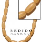 Goldern Horn Natural Whitish Oblong 6x7x14 In Beads Strands Or Necklaces Bone and Horn Beads