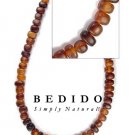 Amber Horn Nuggets Thick In Beads Strands Or Necklaces Bone and Horn Beads