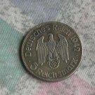 WW2 Hitler Nazi Germany 5 ReichsMark early 1942 Coin