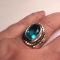 Unique 925 Sterling Silver Topaz Ring