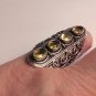 Stunning 925 Sterling Silver Citrine Ring