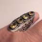 Stunning 925 Sterling Silver Citrine Ring