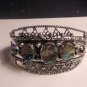 Stunning 925 Sterling Silver Abalone Cuff Bracelet