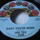 JOE TEX-CHECKER-1104-LISTEN ♫ ALL I COULD DO WAS CRY PT
