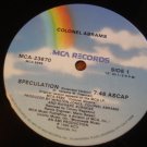 COLONEL ABRAMS-SPECULATION-RECORD N.M./COVER WEAR