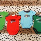 Boy Sz Newborn Carters Onesie 4-pc Collection