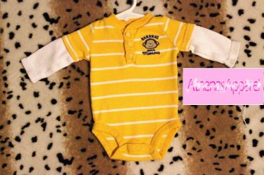 Boy Sz Newborn Carters Monkey Onesie