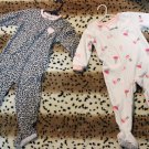 Girl Sz 18 & 2T Carters Sleeper Collection