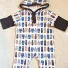 Boy Sz Newborn Dwell Studios Robotic Playsuit