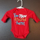 Boy Sz Newborn Onesie "New to the World"