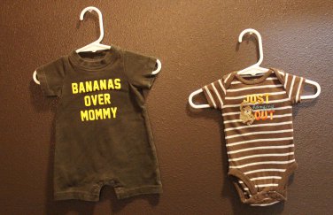 Boy Sz Newborn 2-pc Carters Collection Bananas Over Mommy