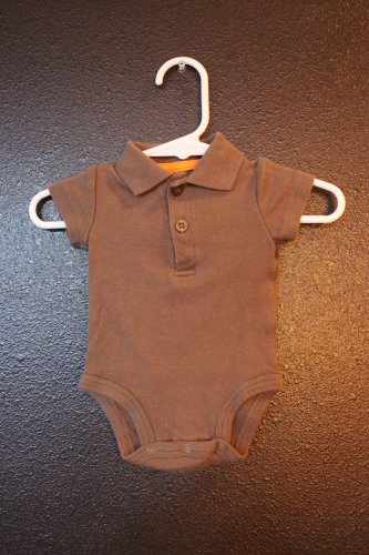 Boy Sz Newborn Carters Collar Onesie Top