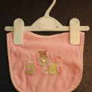 Girl Sz 0/12m Bib "I Love Daddy"
