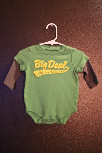 Boy Sz 6m Circo "Big Deal Like My Daddy" Onesie