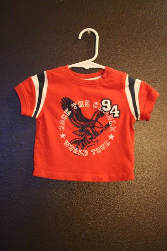 Boy Sz 3/6m "Rock the Cradle World Tour" Shirt Top