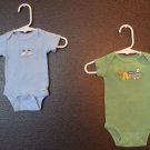 Boy Sz Newborn Two Child of Mine Onesies