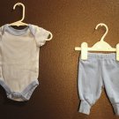 Boy Sz Newborn 2-pc Faded Glory Onesie Top & Bottom Pant Set