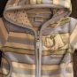 Boy Sz Newborn Carters Jacket Zip Up With Hood & Front Pockets