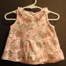 Girl Sz 3/6m Calvin Klein Pink Dress Top