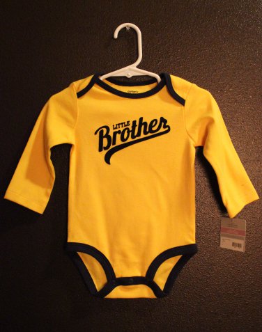 Boy Sz 9m NWT Carters Little Brother Long Sleeve Onesie