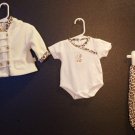 Girl Sz 0/3m 3-pc Leopard Set by Rumble Tumble